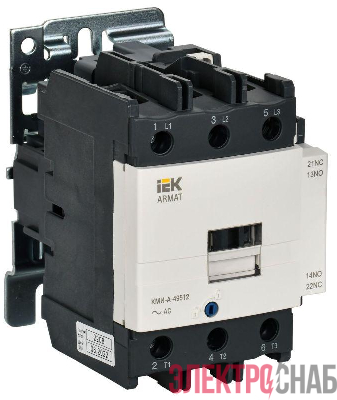 Контактор КМИ-А-49512 LC1D 95А кат. 110В AC 1НО+1НЗ AC-3 IEK AR-ACC-41-095-110-11