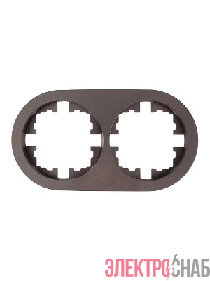 Рамка 2-м OSEN горизонт. круглая шоколад LEZARD 744-7300-147