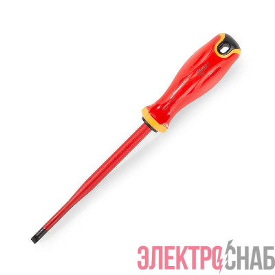 Отвертка диэлектрическая шлицевая 6.5х150 СЛИМ КВТ 103005