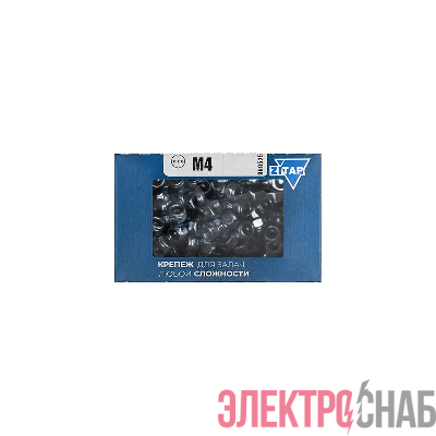 Гайка самоконтрящаяся М4 DIN 985 оцинк. (уп.300шт) Tech-Krep/Zitar 105251