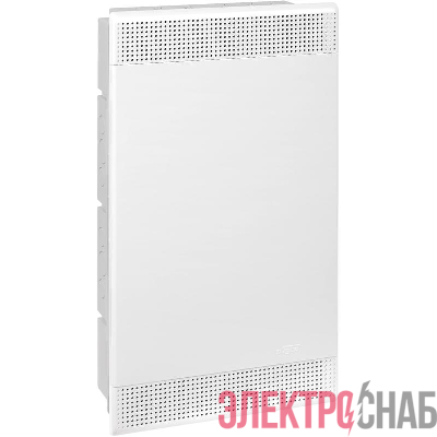 Щит встраиваемый 36мод. слаботочный мультимедийный с бел. дверцей с монтажн. платой в комплекте Ruvinil 68136Б-СЛ