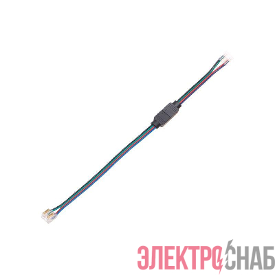 Коннектор с джеком для подключения к контроллеру светодиодной ленты RGB COB 10мм Rexant 148-109