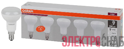 Лампа светодиодная LED Value LVR60 7SW/840 230В E14 2х5 (уп.5шт) OSRAM 4058075583962