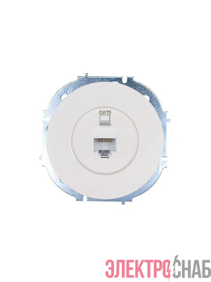 Розетка компьютерная СП OSEN RJ45 кат.6 механизм бел. LEZARD 743-0288-140