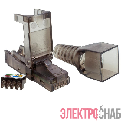 Коннектор 8P8C UTP кат.6A RJ-45 безынструментальный (DIY) SUPRLAN 10-0239-1