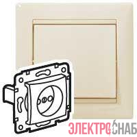 Розетка 1-м СП Valena 16А IP21 2P без заземл. механизм сл. кость (DIY-упак.) IEK 695611