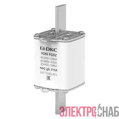 Предохранитель YON ножевого типа FG2 с одинарной индикацией 315А DKC 1FG02-0315