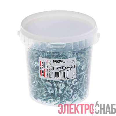 Саморез ШСММ сверло 4.2х19 (уп.1000шт) Tech-Krep/Zitar 100997