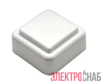 Кнопка звонка (выключатель для бытовых электрич. звонков) МОНОМАХ ВЗ1-01 бел.