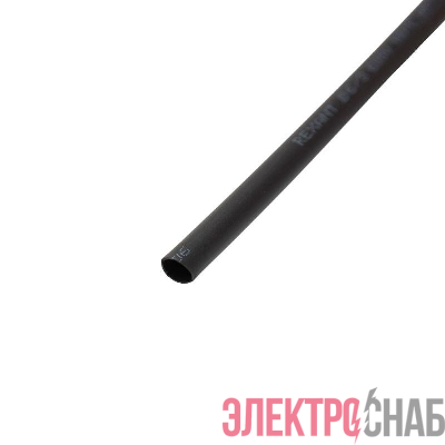 Трубка термоусадочная ТУТ нг 6.0/3.0 черн. 1м Rexant 20-6006