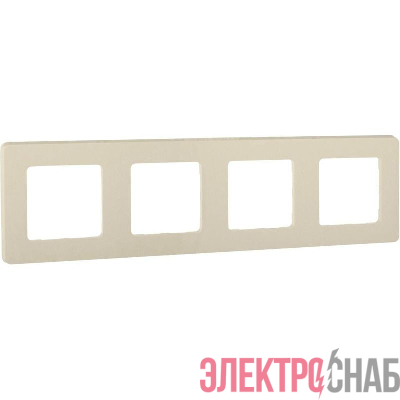 Рамка 4-м Inspiria сл. кость IEK 673961