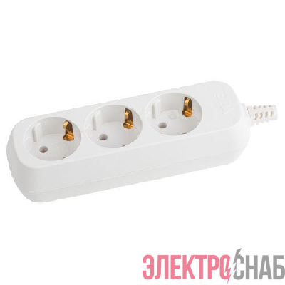 Колодка удлинителя 3-м с заземл. KX-3e Эра Б0028338