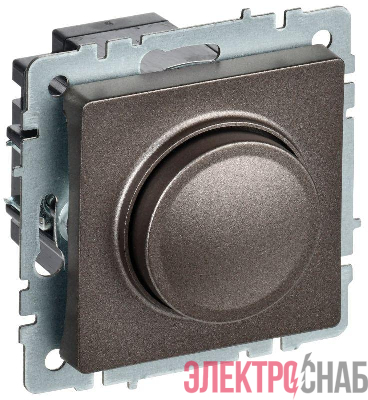 Светорегулятор СП BRITE пов-наж. 600Вт СС10-1-0-БрТБ механизм бронза IEK BR-D20-0600-K45