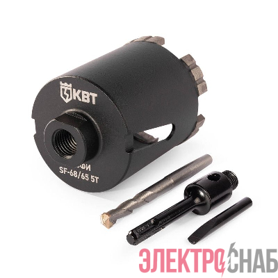 Коронка SF-68/65 5T с адаптером SDS-Plus ПРОФИ КВТ 102560