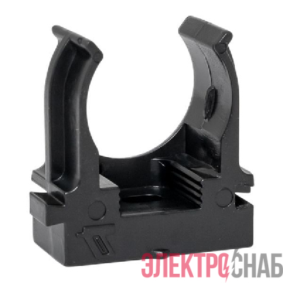 Держатель для труб (клипса) d20мм для монтажн. пистолета черн. (уп.100шт) Plast EKF derjp-z-20-black