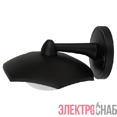 Светильник светодиодный садово-парковый ДБУ 07-8-007 Дели 5 8Вт 3000К IP44 6 гранный настенный черн. Эра Б0064316