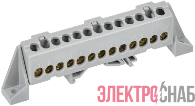 Шина L &quot;фаза&quot; в комб. изол. &quot;Стойка&quot; 6х9-13-Ср TEKFOR IEK TF-NN10-13-DP-K03