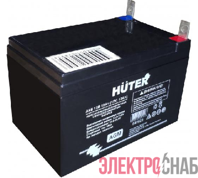 Батарея аккумуляторная АКБ 12В 6МТС-9 6МТС-10 для бензин. генераторов с электрич. запуском HUTER 64/1/23
