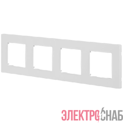 Рамка 4-м 12-5204-01М Классик бел. матов. Эра Б0067764