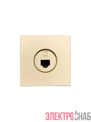 Розетка компьютерная 1-мест. СП ZIMA IP20 зол. LEZARD 704-3688-140