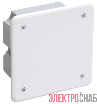 Коробка распаячная СП 92х92х45 КМ41021 для полых стен (с саморезами метал. лапки. с крышкой) IEK UKG11-092-092-040-M