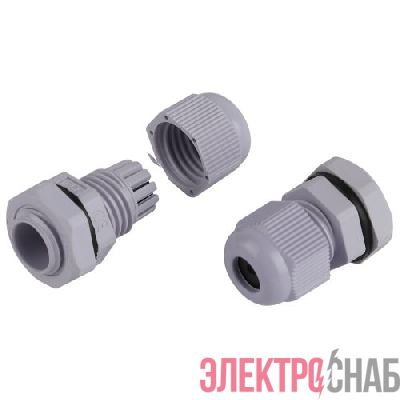 Ввод кабельный (сальник) PG 7 d3-6.5мм (d отверст. 13мм) IP54 (уп.20шт) Эра Б0065175