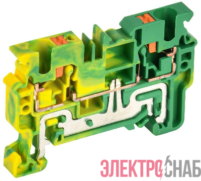 Колодка клеммная CP-PEN земля 4кв.мм жел./зел. IEK YCT21-00-K52-004