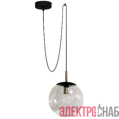 Светильник НСО 17-150-305 "Аура" d250 прозр. шнур 2.5 фикс. черн. (инд. упак.) Элетех 1005253132
