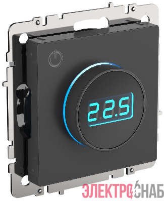 Термостат электронный с индик. BRITE СП IP20 ТС10-1-БрГ механизм графит IEK BR-RT11-K53
