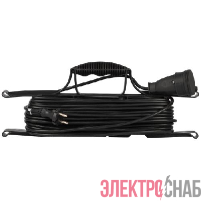 Удлинитель-шнур на рамке 1х20м без заземл. ПВС 2х1 GREEN LINE FR-10-20m Эра Б0065147