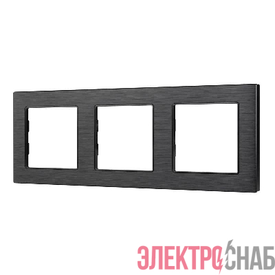 Рамка алюминиевая FRM-PRESTO-ALS-3-BK Arlight 043857