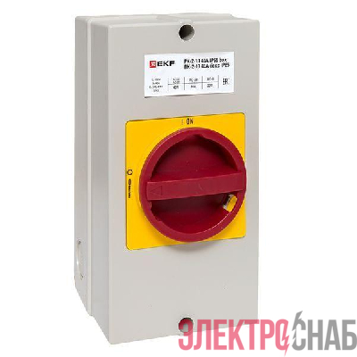Переключатель кулачковый ПК-2-13 40А 3п "ВКЛ-ВЫКЛ" с блокировкой в боксе IP65 PROxima EKF pk-2k-13-40-a65