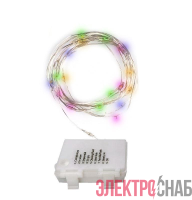 Гирлянда DC-G03-50M 50microLED RGB 5.1м 8реж. 3xAA (не в компл.) ФАZА 5047877