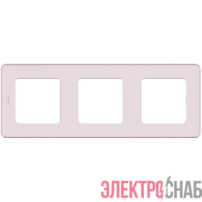 Рамка 3-м Inspiria роз. IEK 673954