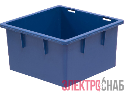 Ящик 385х385х225 без крышки, под кондит. изделия  синий 415 415