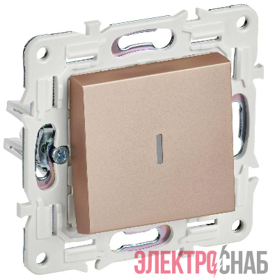 Выключатель 1-кл. SKANDY 10А SK-V07Sa с индикацией песочн. IEK SK-V10-1-10-K98