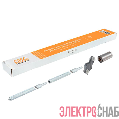 Комплект заземления безмуфтовый d20мм 3м сталь гор. цинк. OBO 6841314
