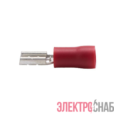 Наконечник изол. "розетка" 0.25-1.5кв.мм А=2.8х0.8мм кр. (уп.100шт) DKC 2A00P