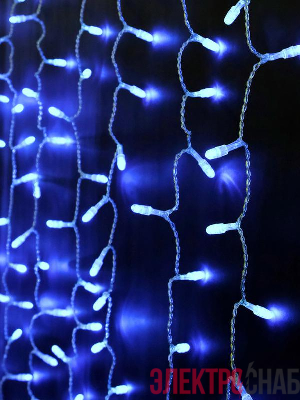 Гирлянда &"Занавес&" 500 LED 250х150см уличная соед. до 6 мод. син. SHLights 4690601041319