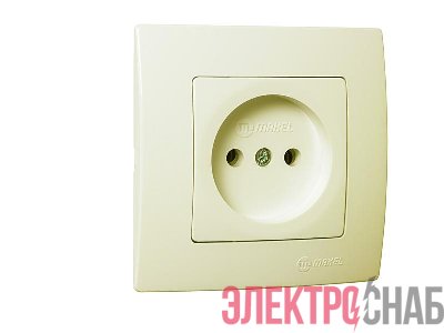 Розетка Lillium без заземл. Makel 32010022