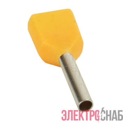 Наконечник штыревой втулочный под два провода НШвИ2 OptiKit T-Shv2-PVC- 1.0-10 (уп.100шт) КЭАЗ 278046