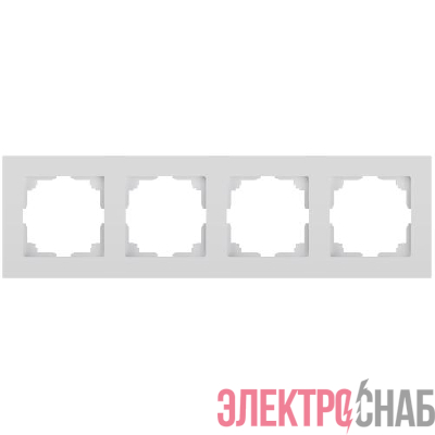 Рамка 4-м СП Accent 6-504-01 бел. Intro Б0063757