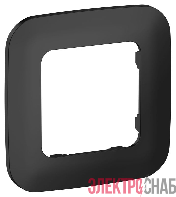 Рамка 1-м СП FLITE РУ-1-А-ФлЧ черн. IEK FI-M12-31-20-K02