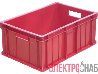 Ящик 600х400х250 сплошной  красный 204 204
