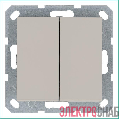 Переключатель проходной 2-кл. 10А IP20 механизм тауп Jasmart G3022T