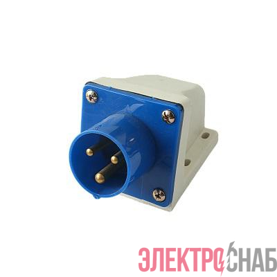 Вилка стационарная для наружной установки PPC 523 2Р+РЕ 32А 220В IP44 Pro JazzWay 5072879