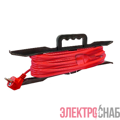 Удлинитель-шнур на рамке 1х40м с заземл. 10А IP20 2.2кВт ПВС 3х1 DOMTOK 2481