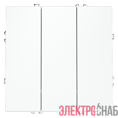 Выключатель 3-кл. СП S70 10А механизм бел. матов. Voltum VLS030102