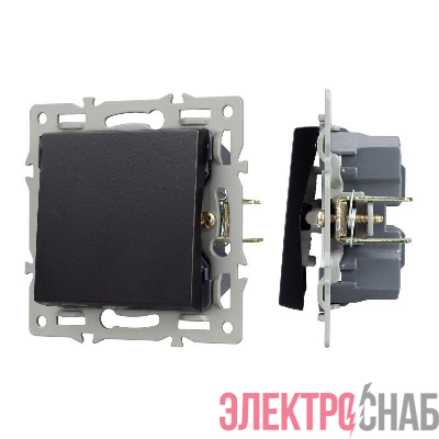 Механизм выключателя одноклавишный перекрестный SWT-MKX1-PL-BK (250В 16А) Arlight 043719