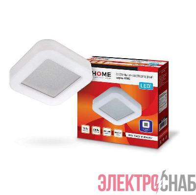 Светильник светодиодный RING-1540S-W 15Вт 230В 4000К 910лм 190мм IP65 квадрат IN HOME 4690612023267